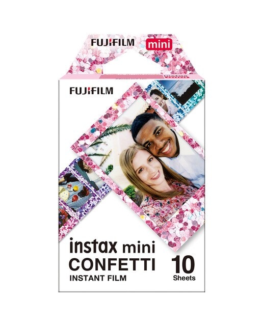 Fujifilm - Película Fujifilm para cámaras instantáneas Instax Formato Mini Confetti Varios Colores. - Image 1