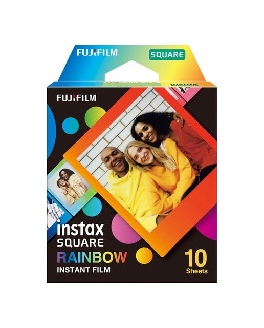 Fujifilm - Película instantánea Rainbow Fujifilm para Instax Square 10 fotos. - Image 1