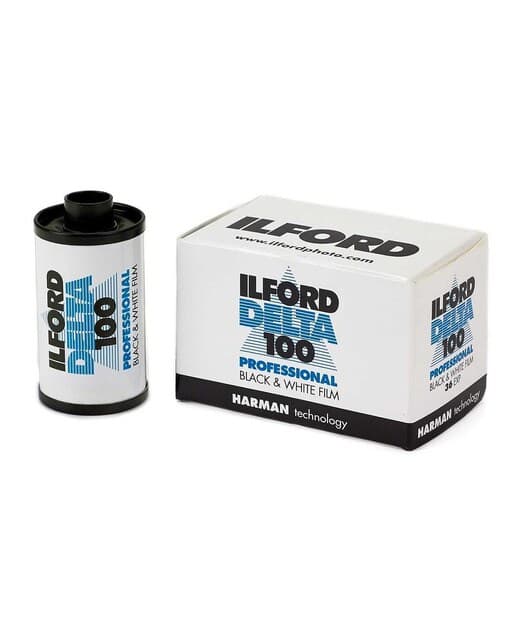 ILFORD - Película fotográfica Ilford Delta 100, 135-24, Blanco y negro.