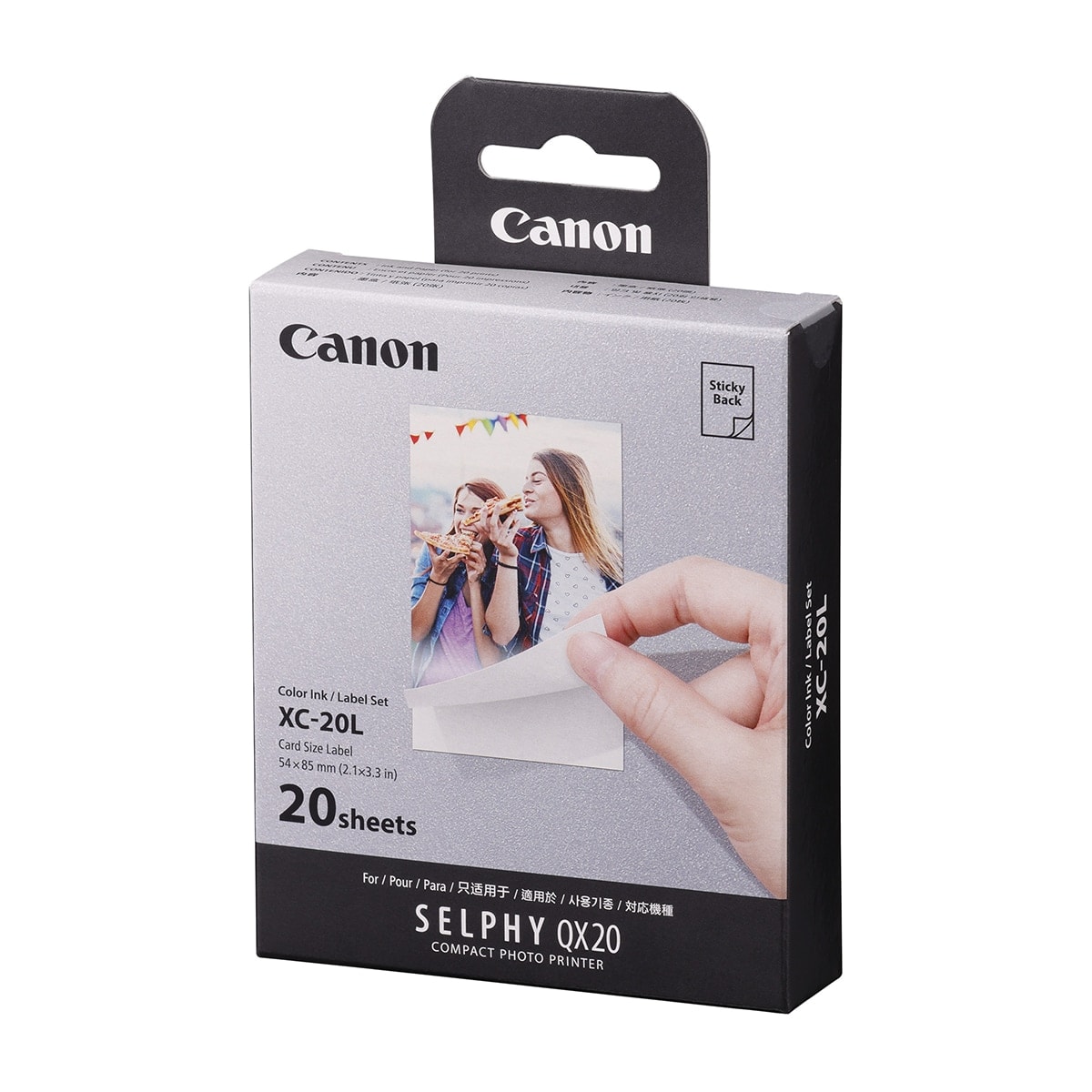 Canon - Conjunto de tinta-papel Canon XC-20L, 54 x 85 mm, 20 impresiones. - Image 1