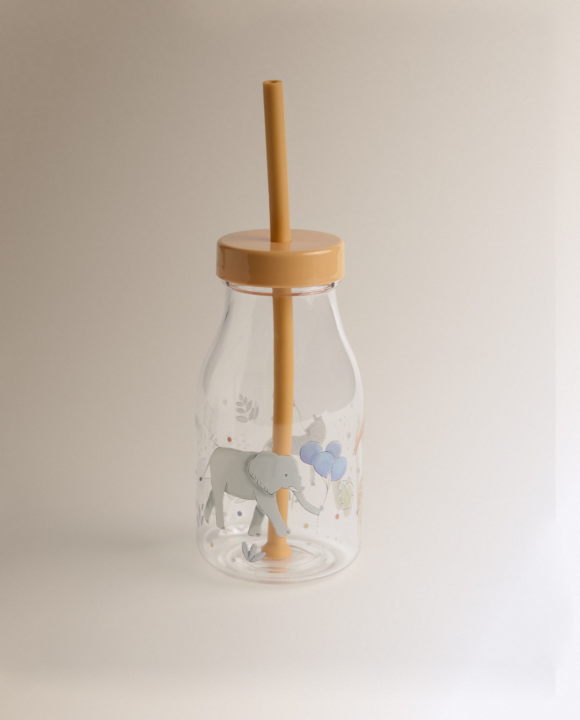 El Corte Inglés - Mini Home - Botella acrílica con cañita Fiesta. - Image 1