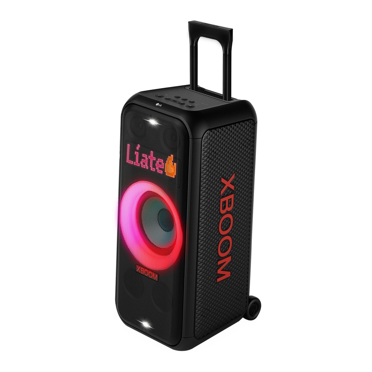LG - Altavoz gran potencia LG xboom DXL7T 250W para fiestas, karaoke, luces y pantalla LED, Bluetooth, hasta 20h batería, asa telescópica y ruedas. - Image 1