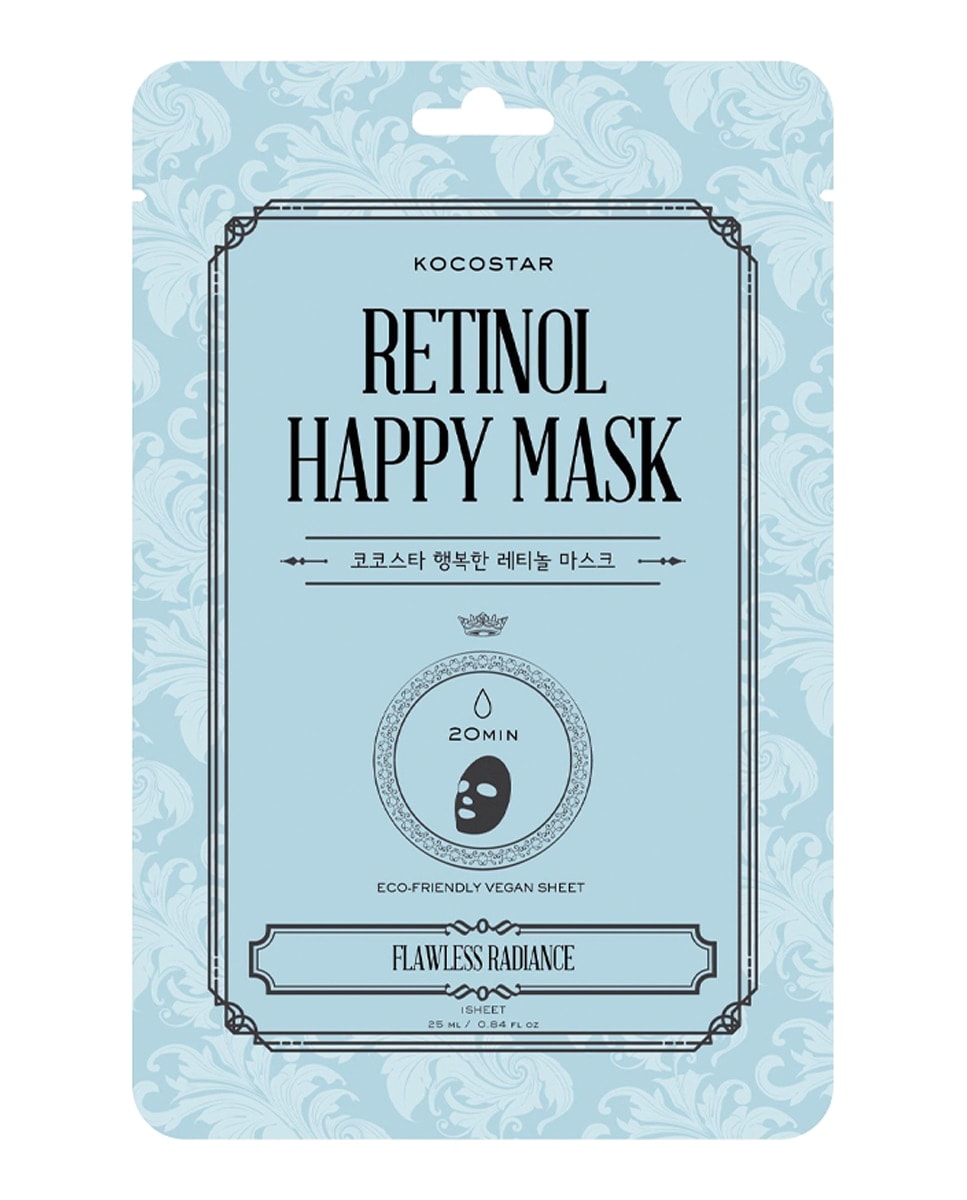 Kocostar - Mascarilla De Velo (Sheet Mask) Retinol Happy Mask Kocostar. - Image 1