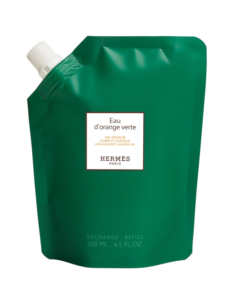 Hermès - Recarga Gel de ducha para cuerpo y cabello Eau d'Orange Verte 200 ml Hermès. - Image 1