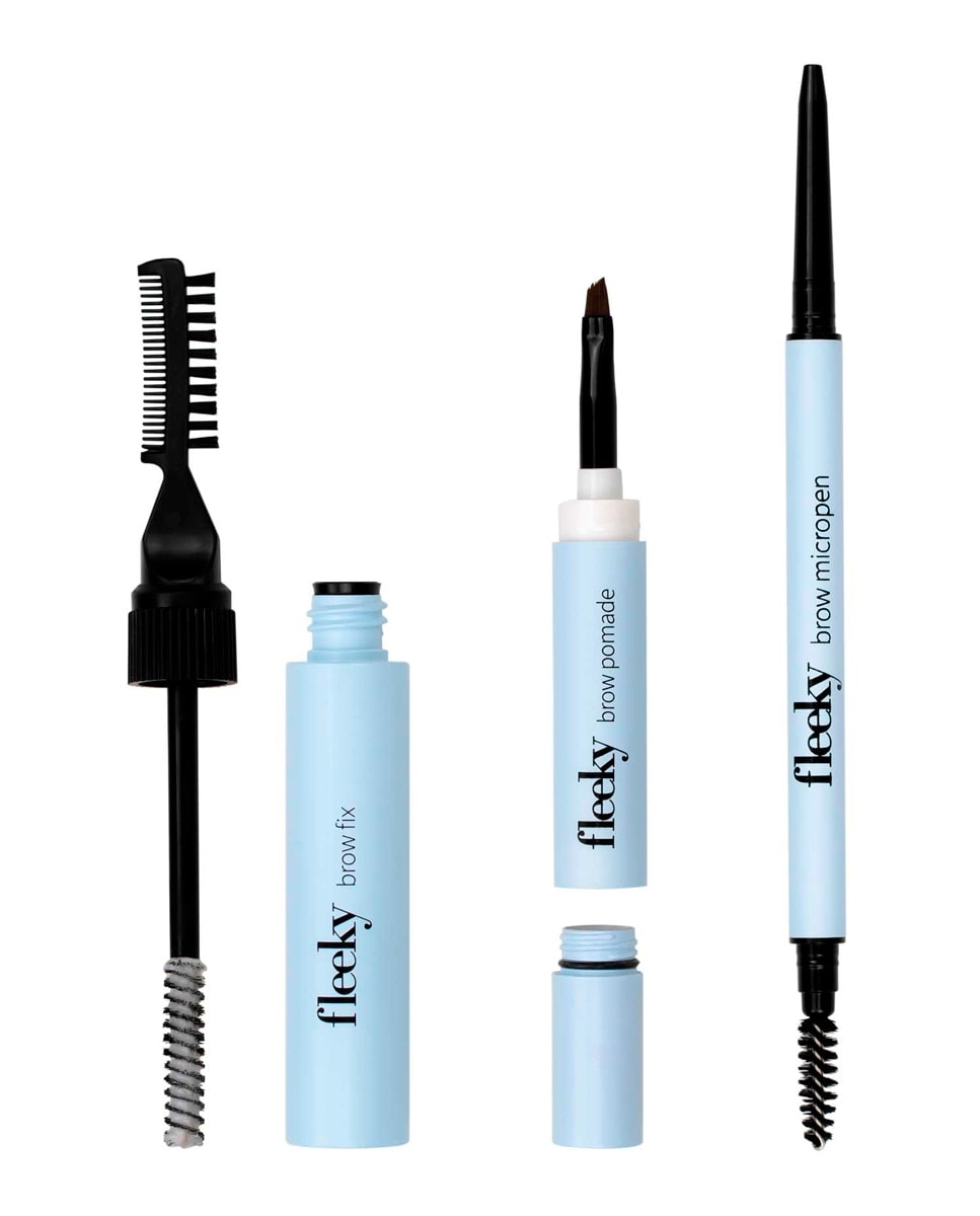 Fleeky - Set de cejas 3 en 1 Fijador, Pomada y Micropen Waterproof Fleeky. - Image 1