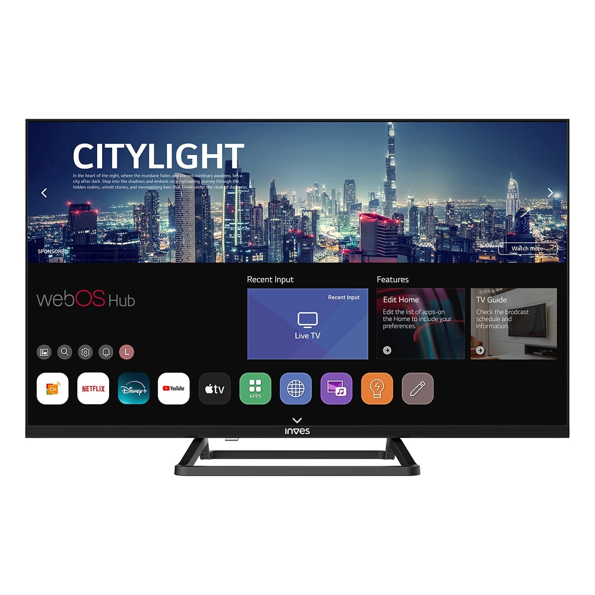 Inves - TV LED 81cm (32") Inves LED-3025WBS, HD, Smart TV. - Image 1