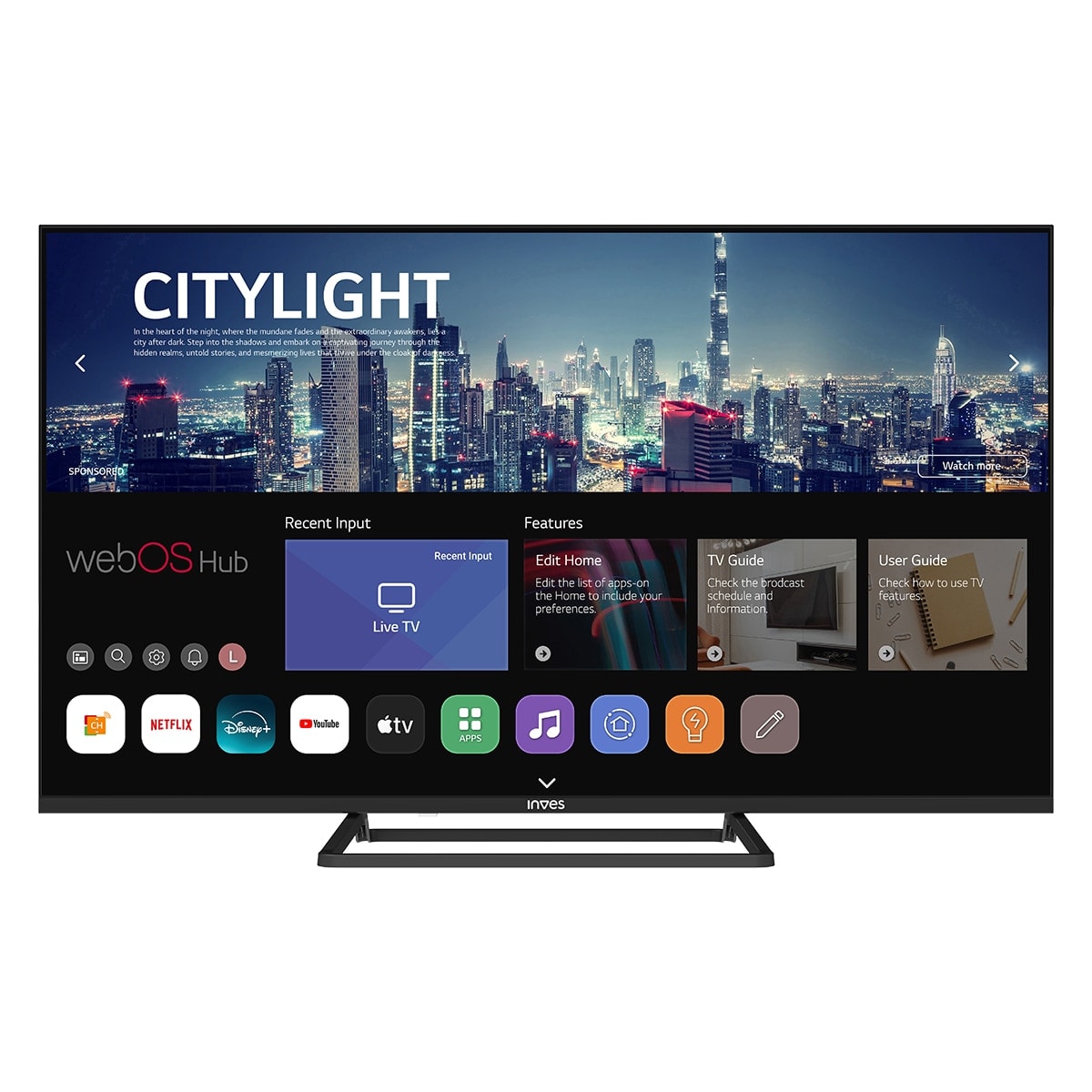 Inves - TV QLED 109cm (43") Inves QLED-4325WBS, UHD 4K, Smart TV. - Image 1