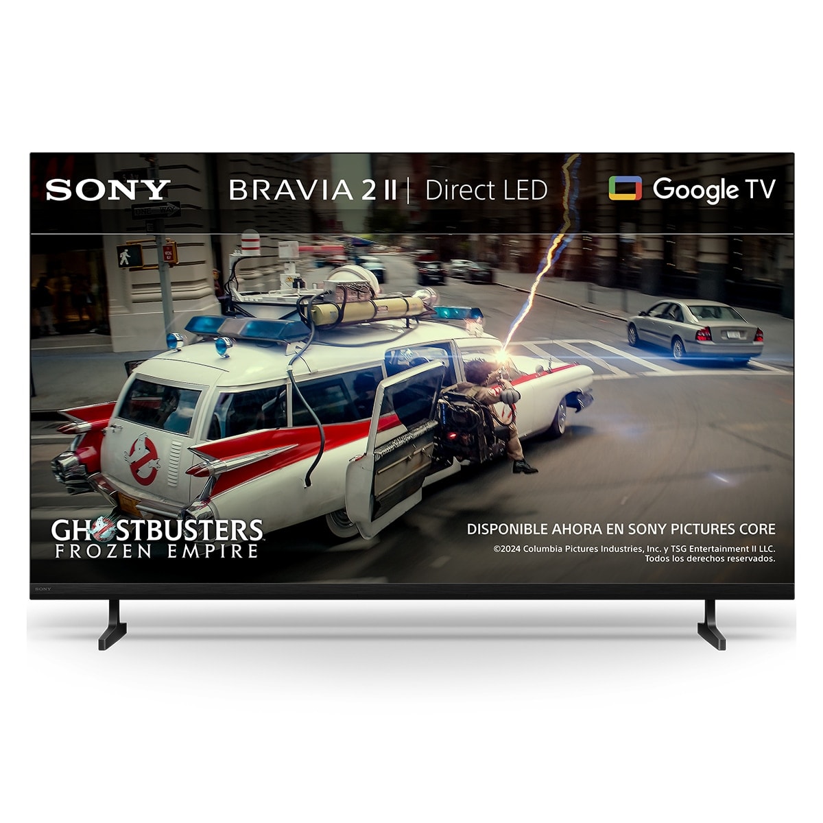 Sony - TV 55" Sony BRAVIA 2 II 55S25M2, UHD 4K HDR Direct LED, Dolby, Vision-Atmos, Google TV-Cast, Apple Airplay, Eco Dashboard, Game Menu, idea. - Image 1