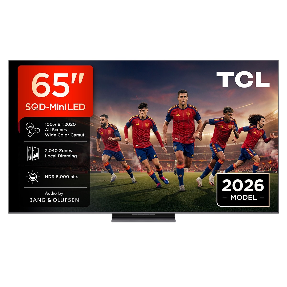 TCL - TV SQD-MiniLED 164cm (65") TCL 65C8L, 4K HDR 5000 nits, Google TV, 144Hz, Dolby Vision & Atmos, Audio by Bang & Olufsen. - Image 1