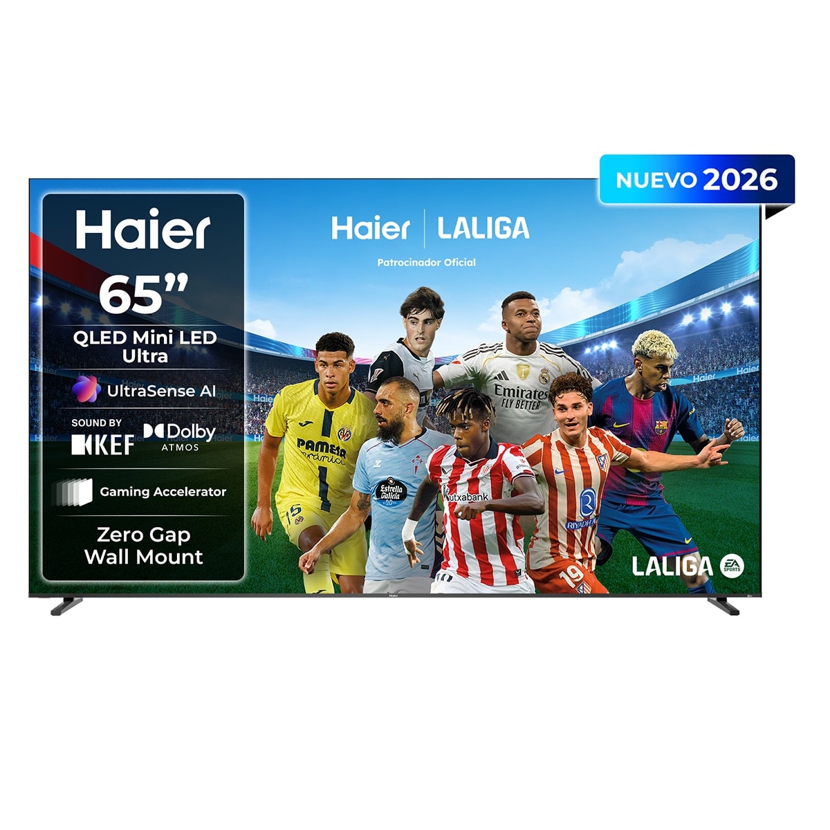 Haier - TV Mini LED 164 cm (65") Haier M92 H65M92FUX 4K UHD, 144Hz, Google TV, HDR10+, Dolby Vision IQ, Dolby Atmos. - Image 1