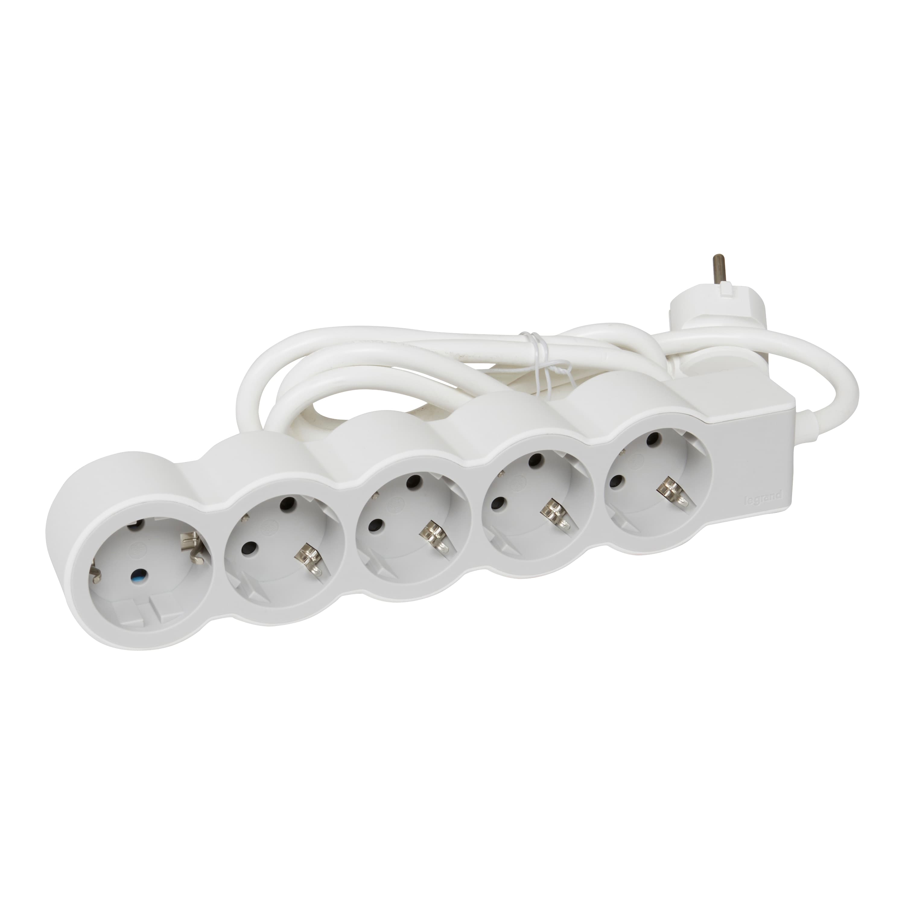 Legrand - Regleta eléctrica 5 tomas sin interruptor.