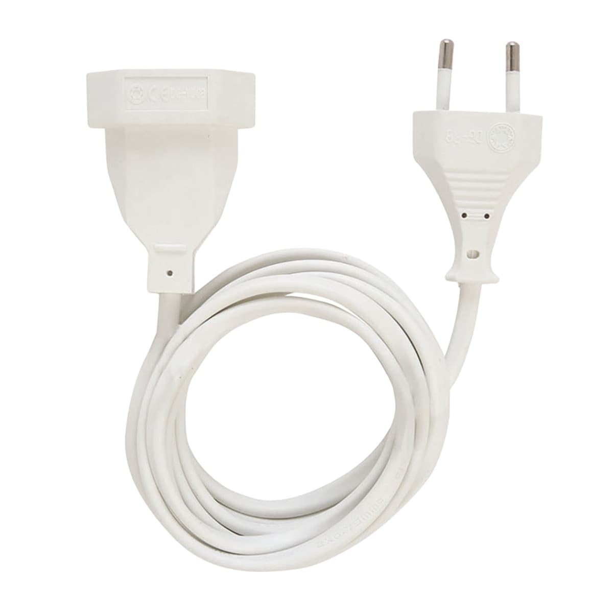 SIMON - Prolongador 3M H05Vv-F 2X1Mm² 10A 250V~ Sin Toma Tierra Blanco Simon.