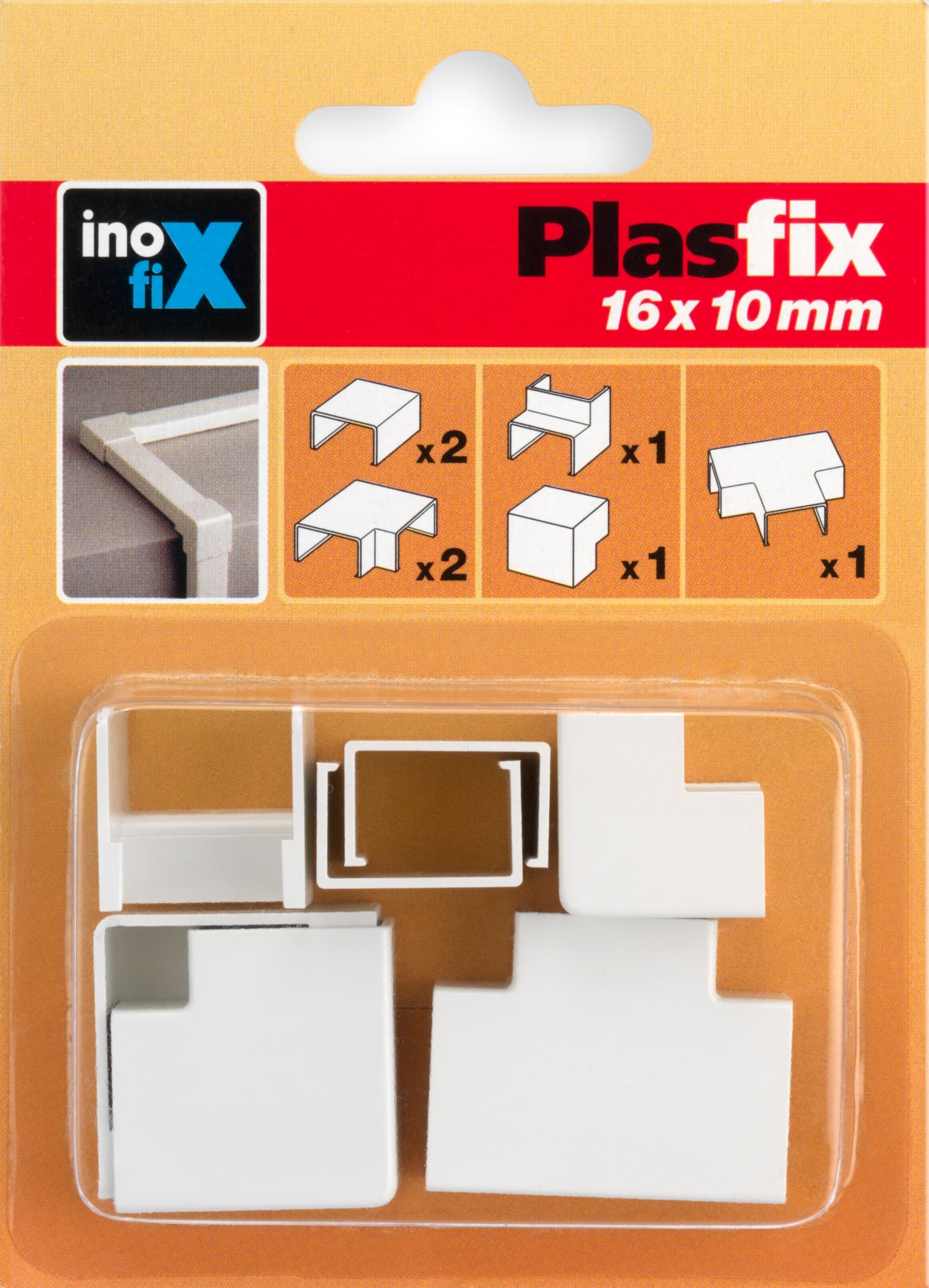 Plasfix - Acces surtidos canaleta 16x10 mm blanco Plasfix 3420 2.