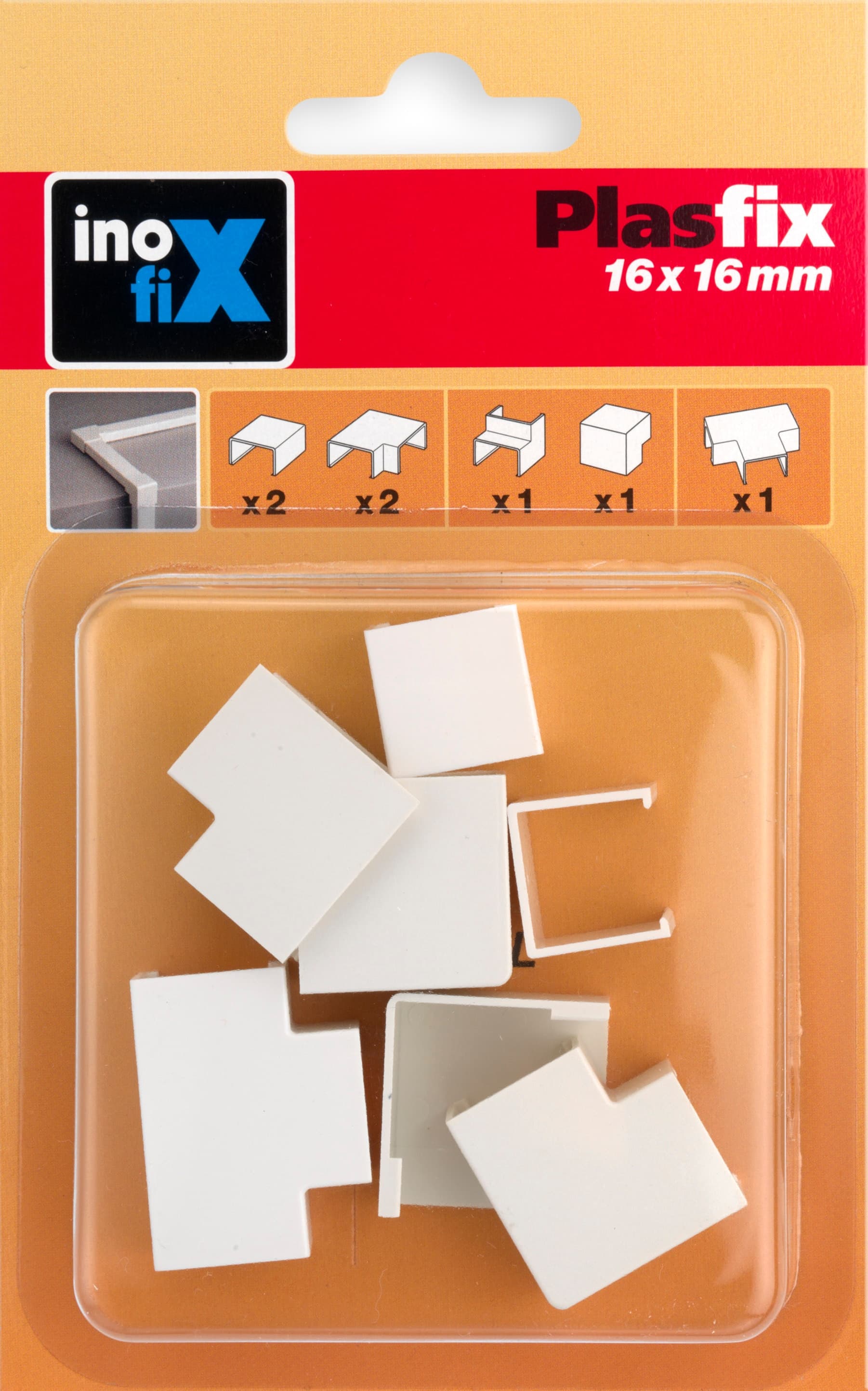 Plasfix - Acces surtidos canaleta 16x16mm blanco Plasfix 3610 2.