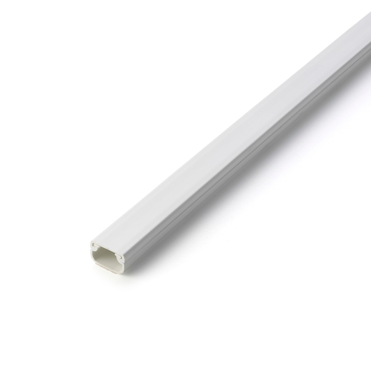Inofix - Canaleta adhesiva 16x10 mm con base y tapa . Blanco. - Image 1