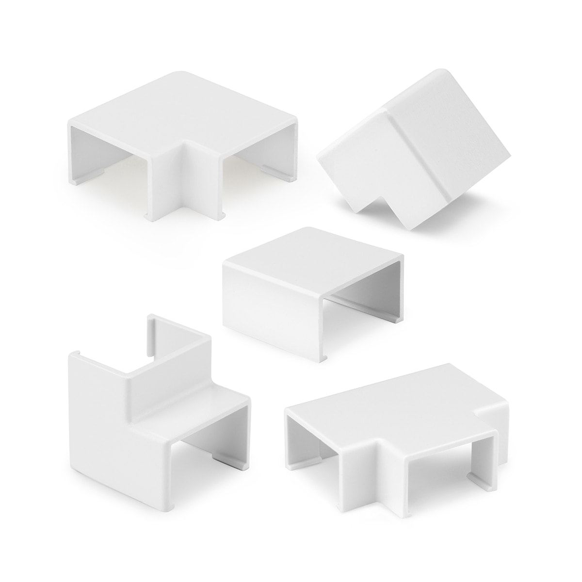 Inofix - Enlaces surtidos para canaleta 21 x 11,5 mm . Blanco. - Image 1