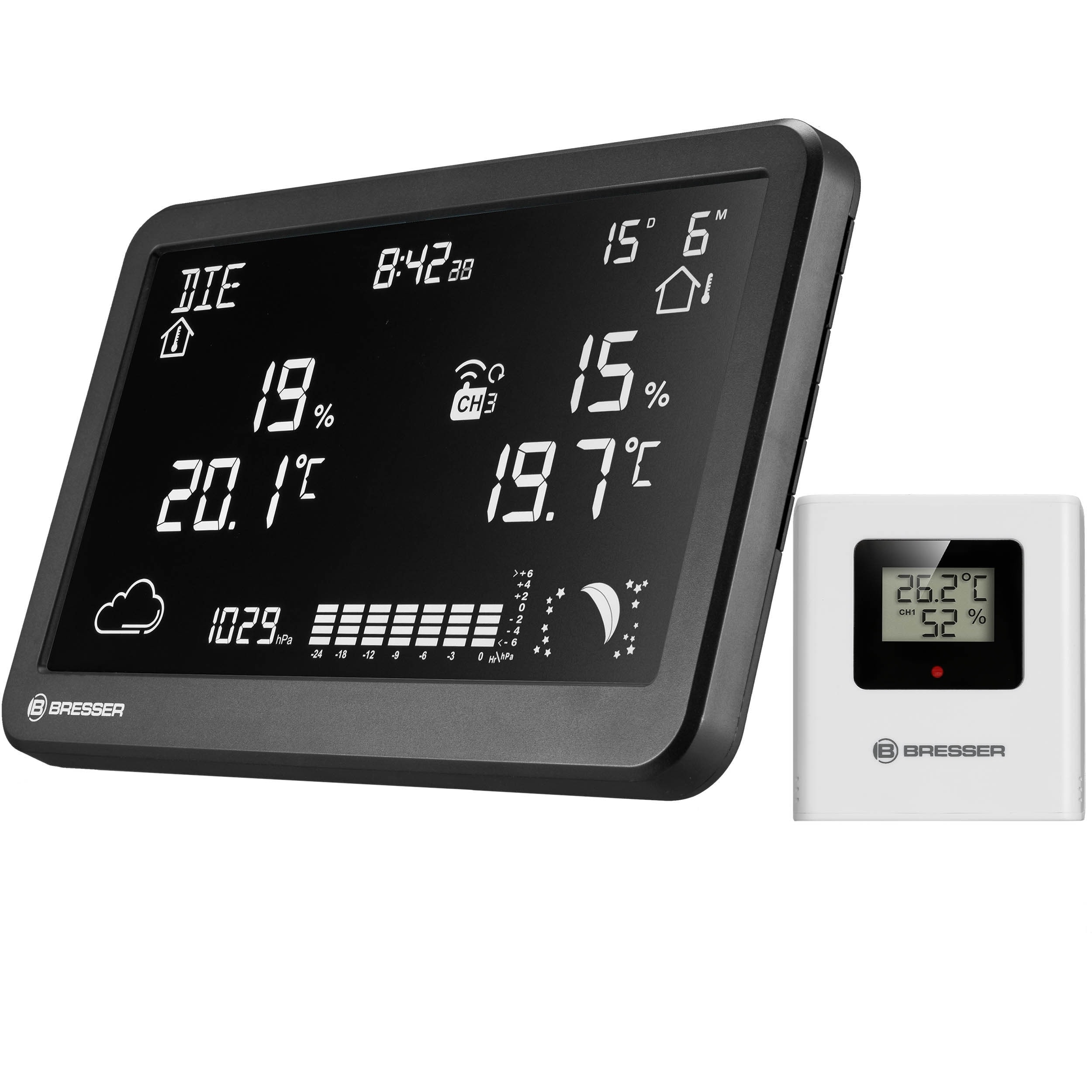 Bresser - Estación Meteorológica Inalámbrica MeteoTemp TBH. - Image 1