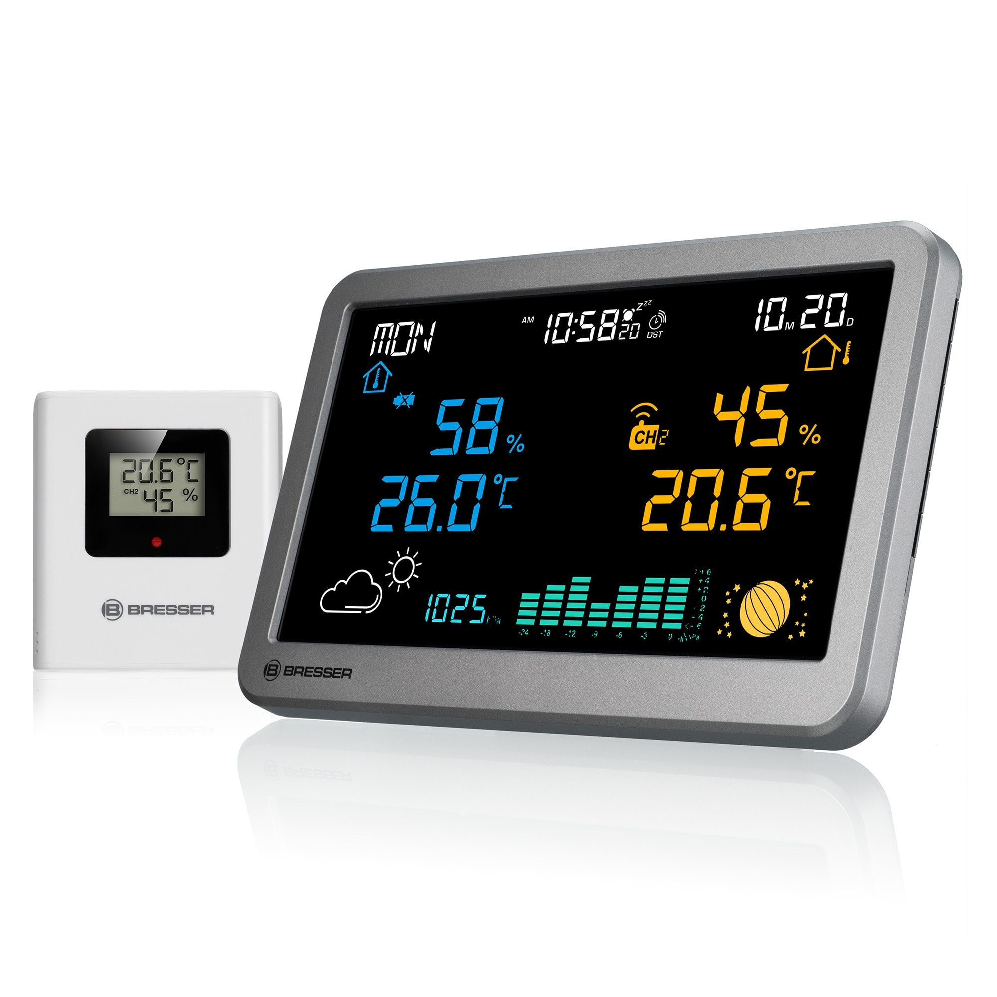 Bresser - Estación Meteorológica Inalámbrica MeteoTemp TBH. - Image 1