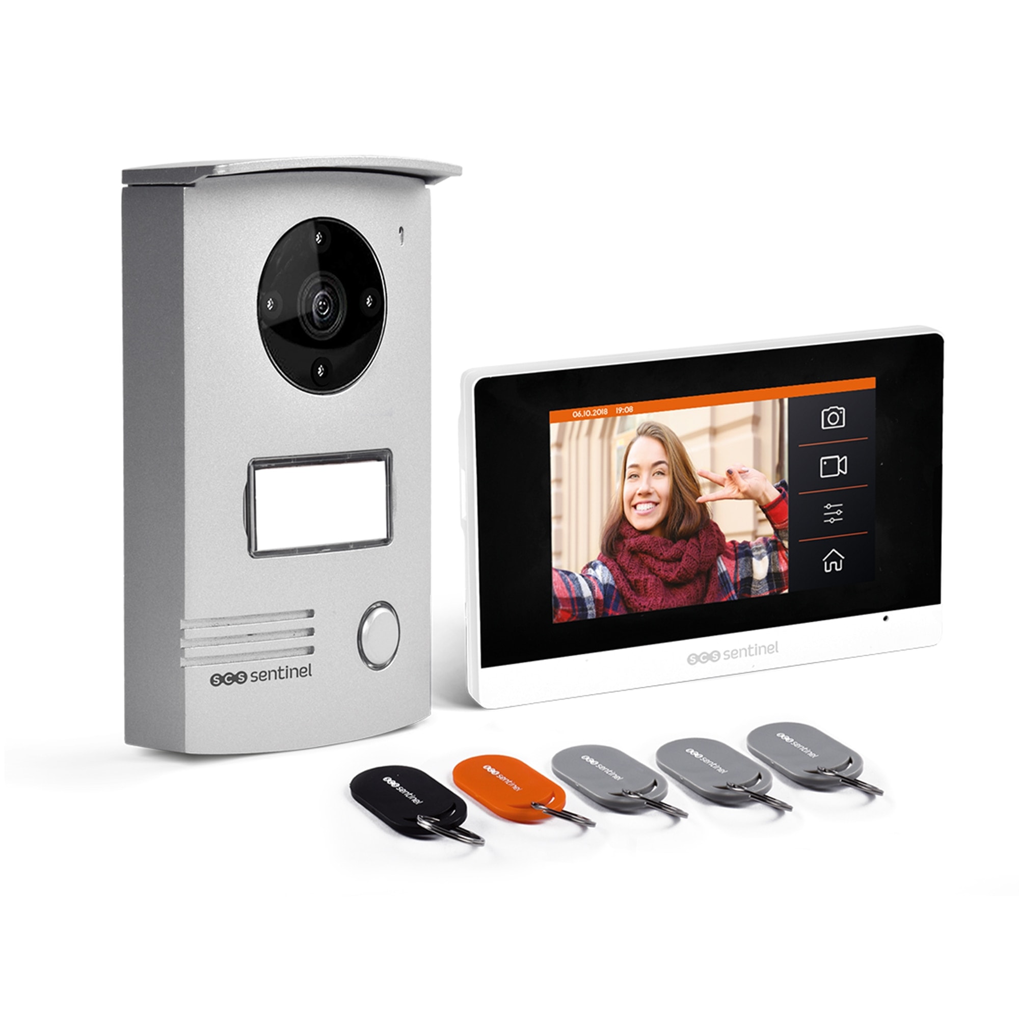 SCS SENTINEL - Videoportero con cable VisioDoor+ 11 cm (4,3") con Placas RFID. - Image 1