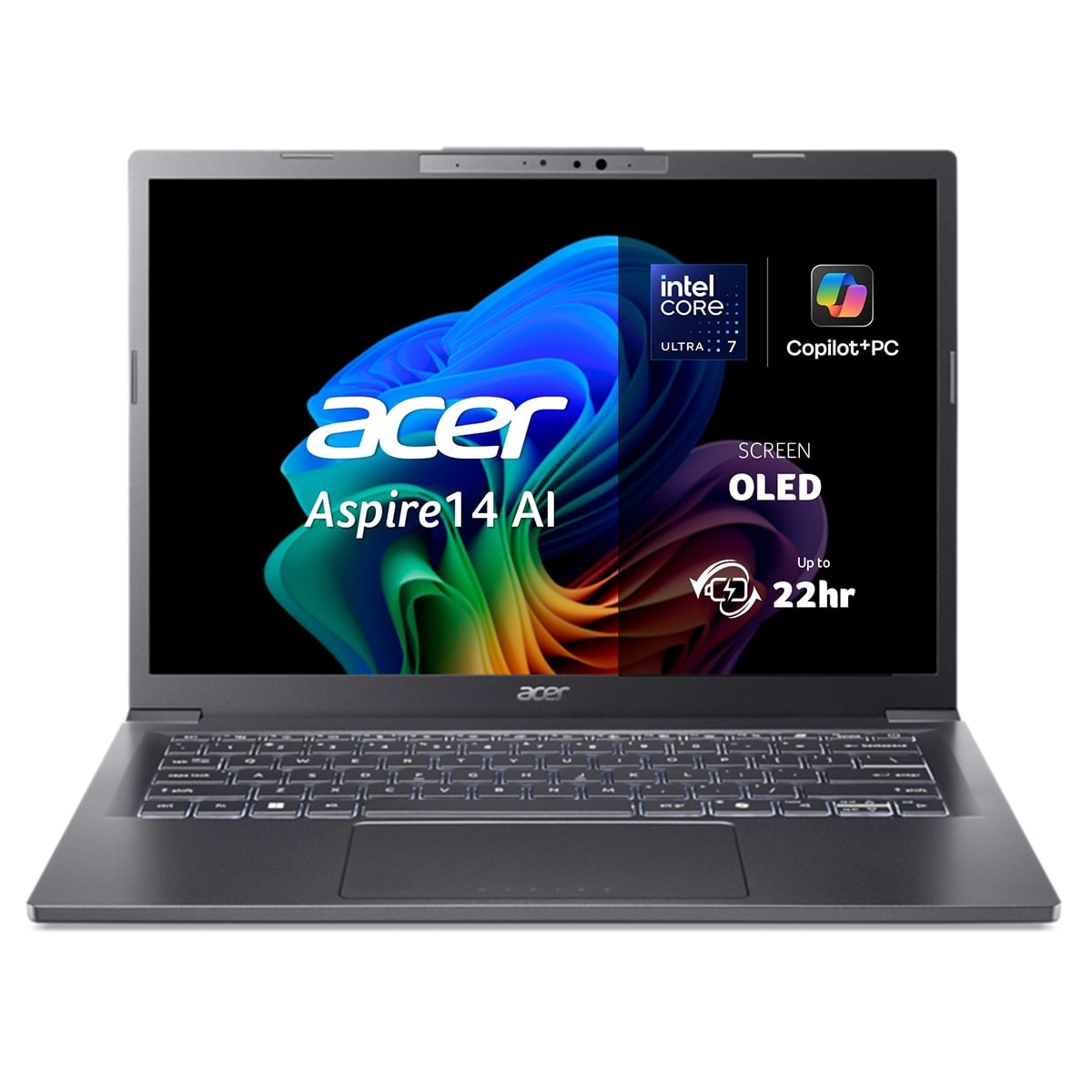 Acer - Portátil ACER Aspire 14 AI Copilot+ PC, Intel Core Ultra 7-256V, 16GB, 1TB SSD, 14" OLED, W11. - Image 1