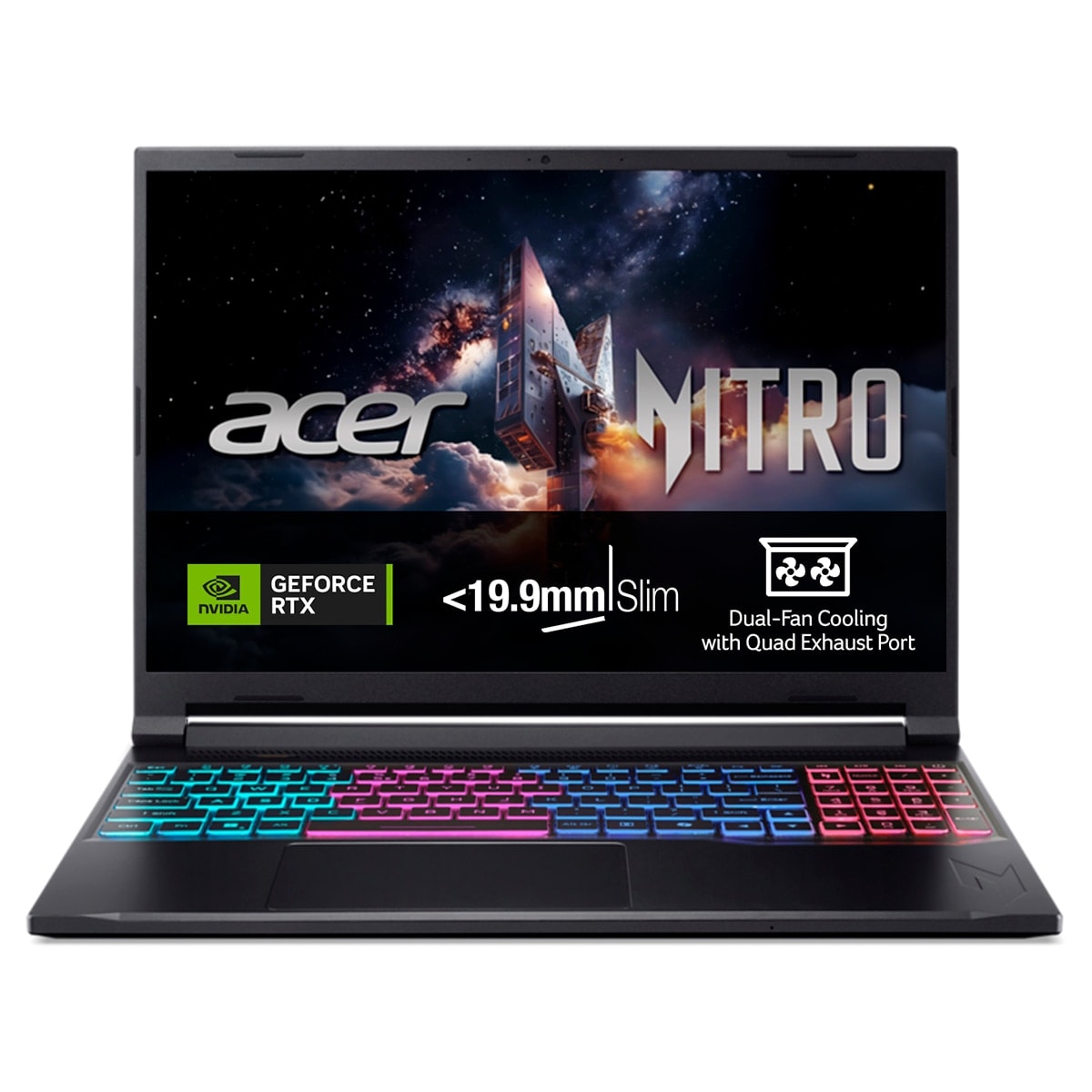 Acer - Portátil Gaming ACER Nitro V 16S AI, Ryzen 7-260, 32GB, 1TB SSD, GeForce RTX 5060, 16", W11. - Image 1