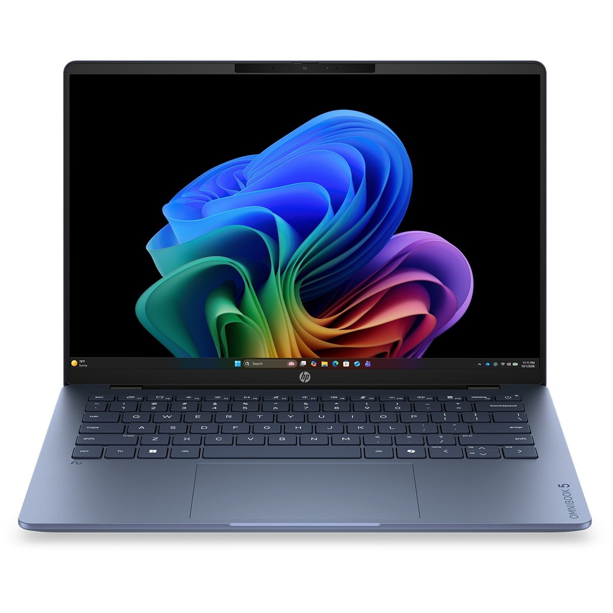 HP - Portátil HP OmniBook 5 14-hh0000ns, Copilot+PC, Sin cargador, Intel Core Ultra 5-322, 16GB, 1TB SSD, 14" OLED, W11. - Image 1