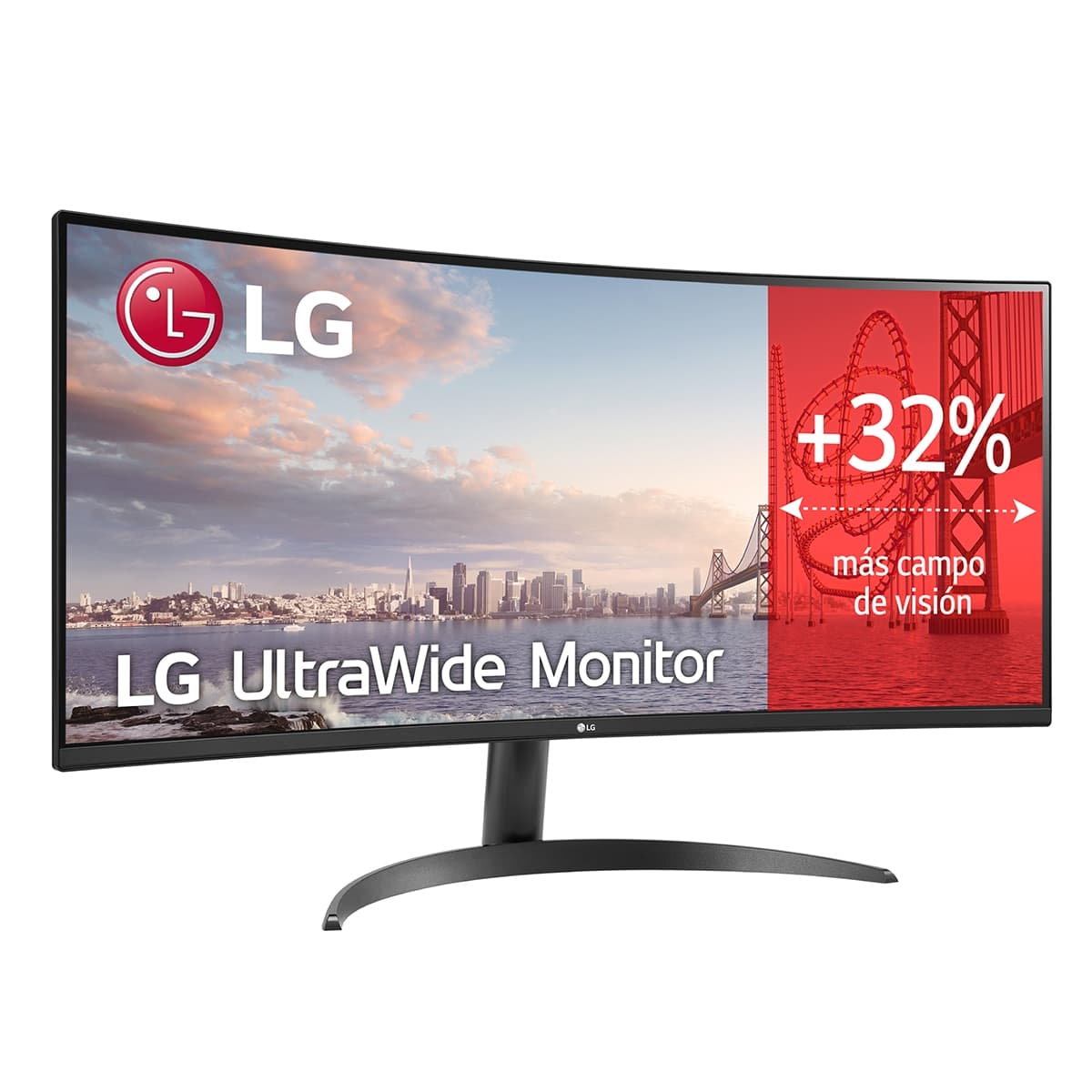 LG - Monitor PC Curvo 86,42 cm (34") LG Ultrawide 34WR50QK-B, 100 Hz, UWQHD, 21:9.