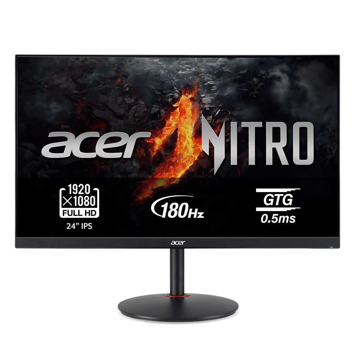 Acer - Monitor PC Gaming 60 cm (23,8") Acer NITRO XV240YM3bmiiprx, 180 Hz, Full HD, AMD Freesync, con altavoces. - Image 1