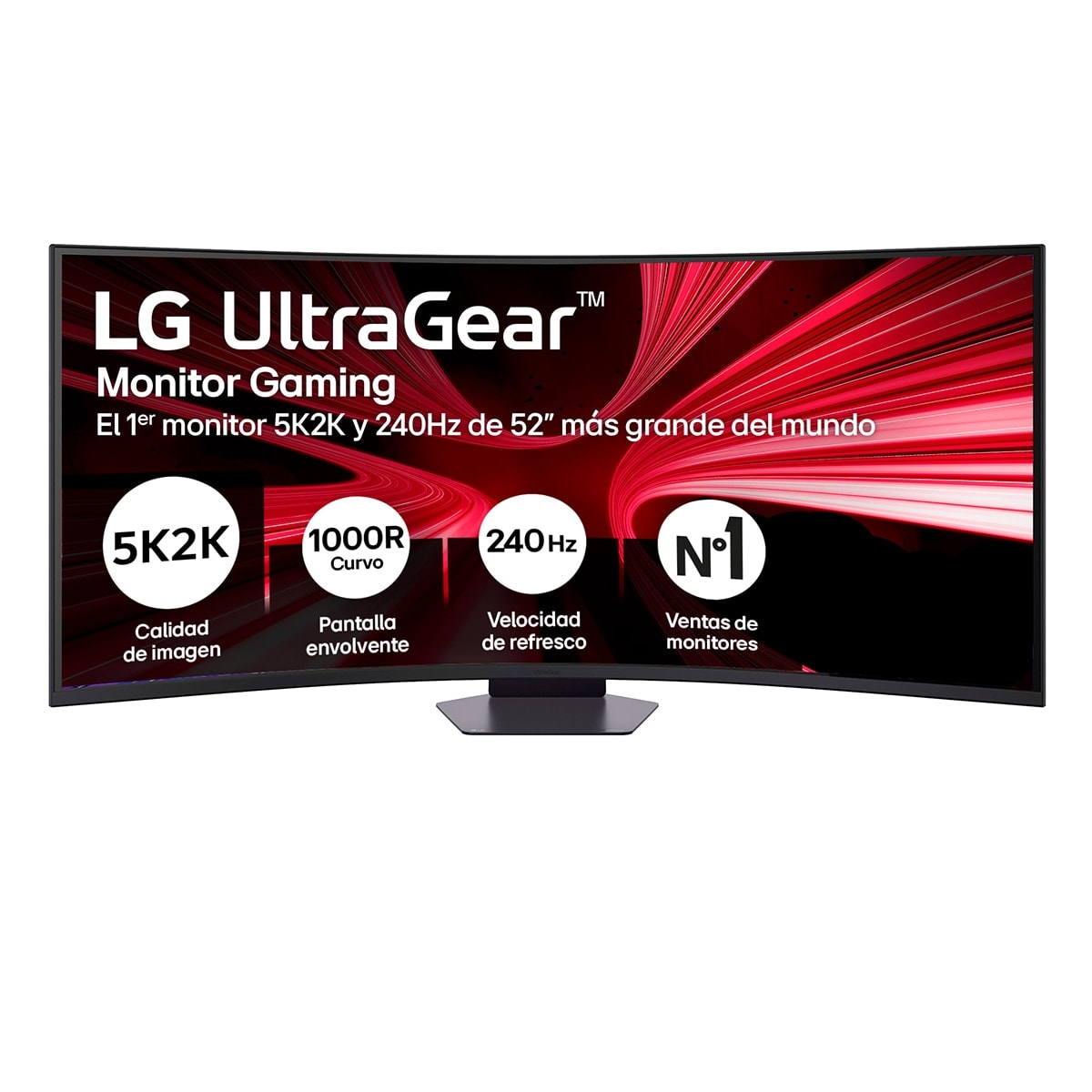 LG - Monitor PC Gaming curvo 131cm (51,6") LG UltraGear 52G930B-B, 240Hz, 5K2K. - Image 1