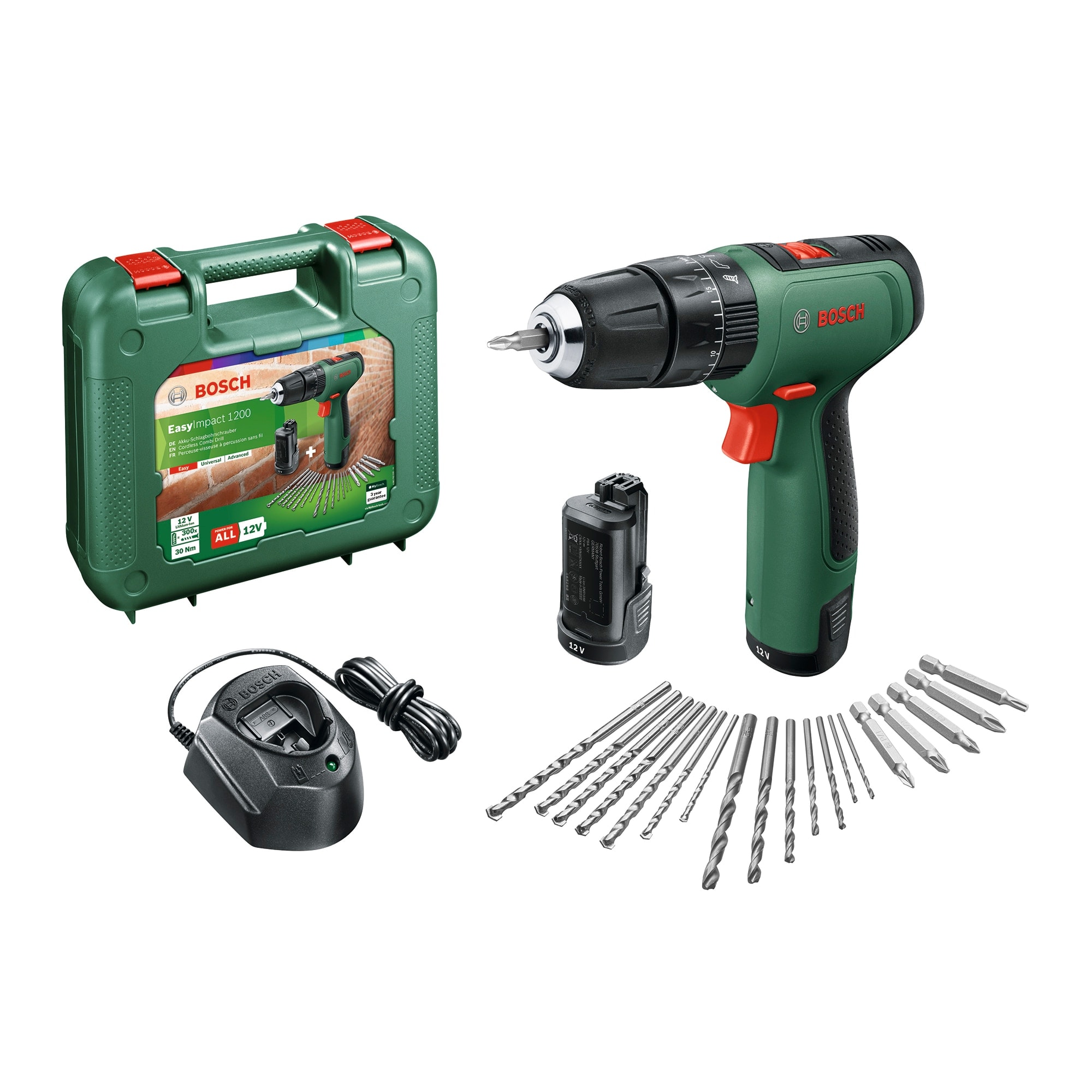 Bosch - Taladro Atornillador a Batería 12 V BOSCH EasyImpact 120 Power for All... - Image 1