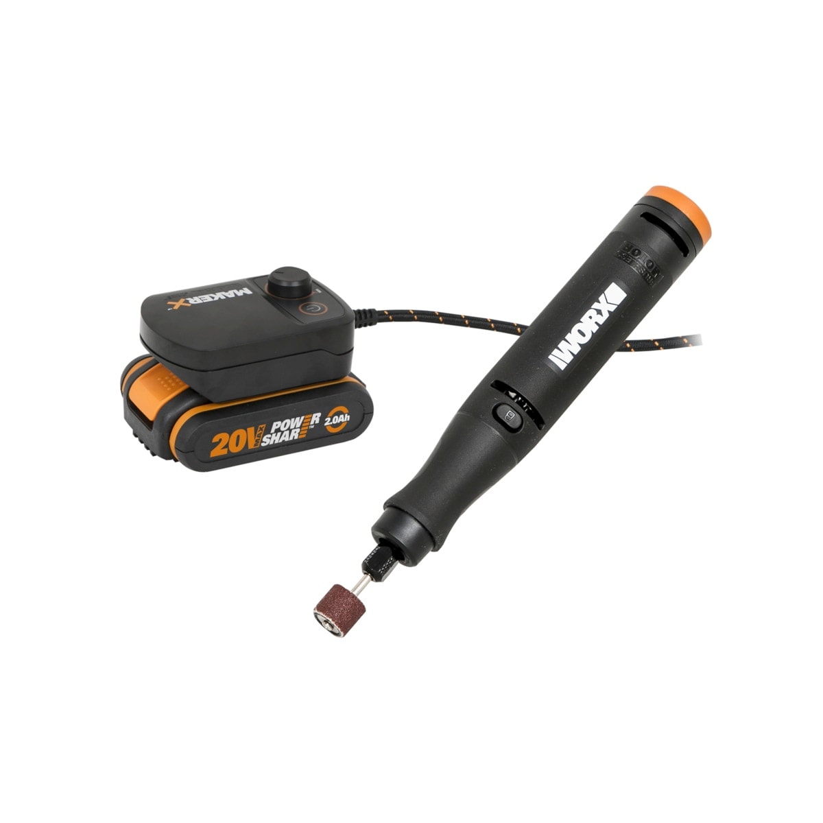 Worx - Mini Herramienta a Batería 20 V + HUB Conexión Batería + Accesorios. - Image 1