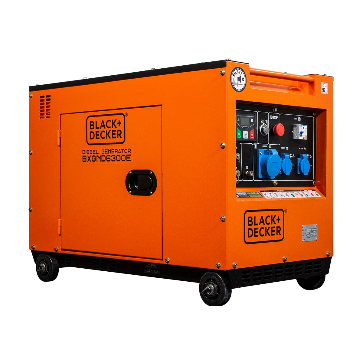 BLACK+DECKER - Generador Eléctrico Motor Diesel Monofásico 6,0 kW BD-BXGND6300E. - Image 1