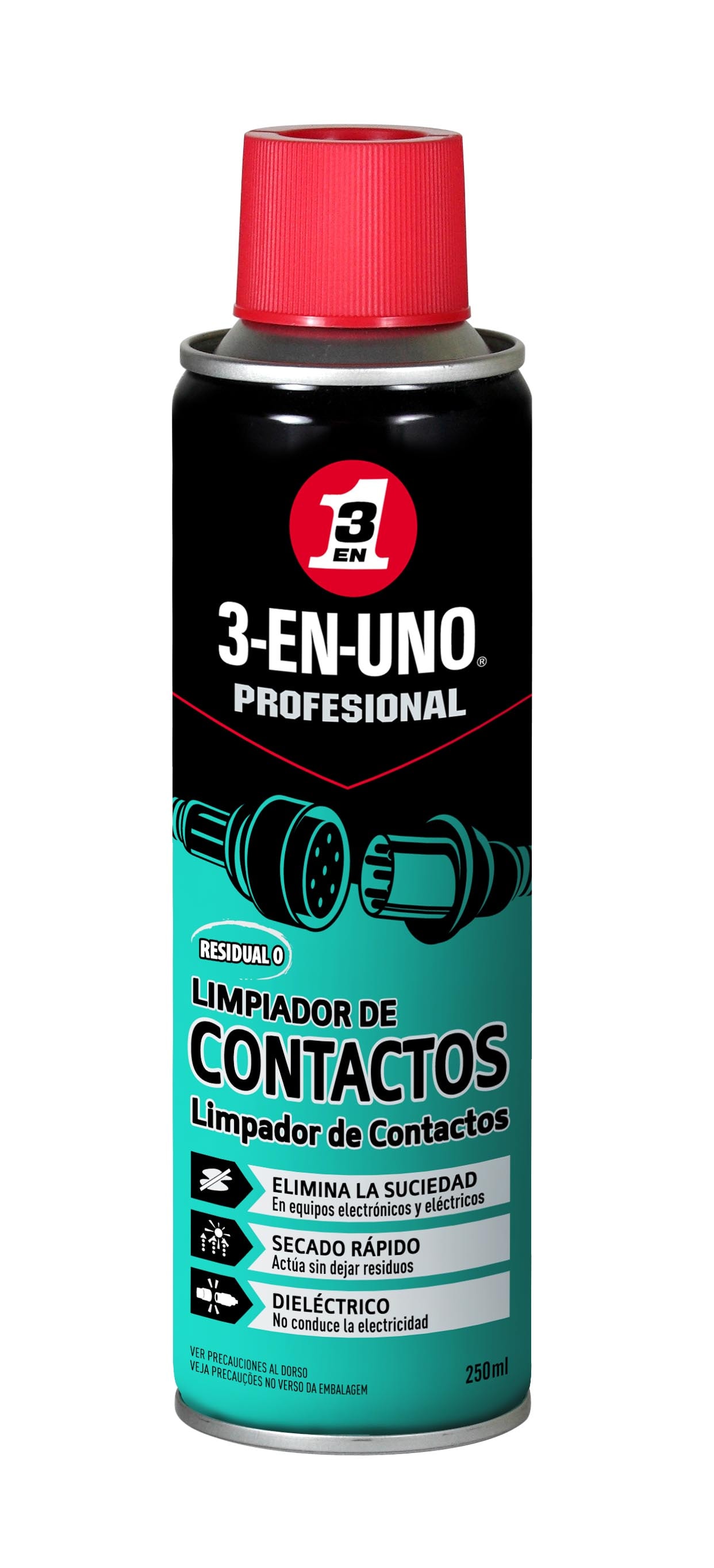 3 En 1 - Limpiador de Contactos Spray 250 ml. - Image 1