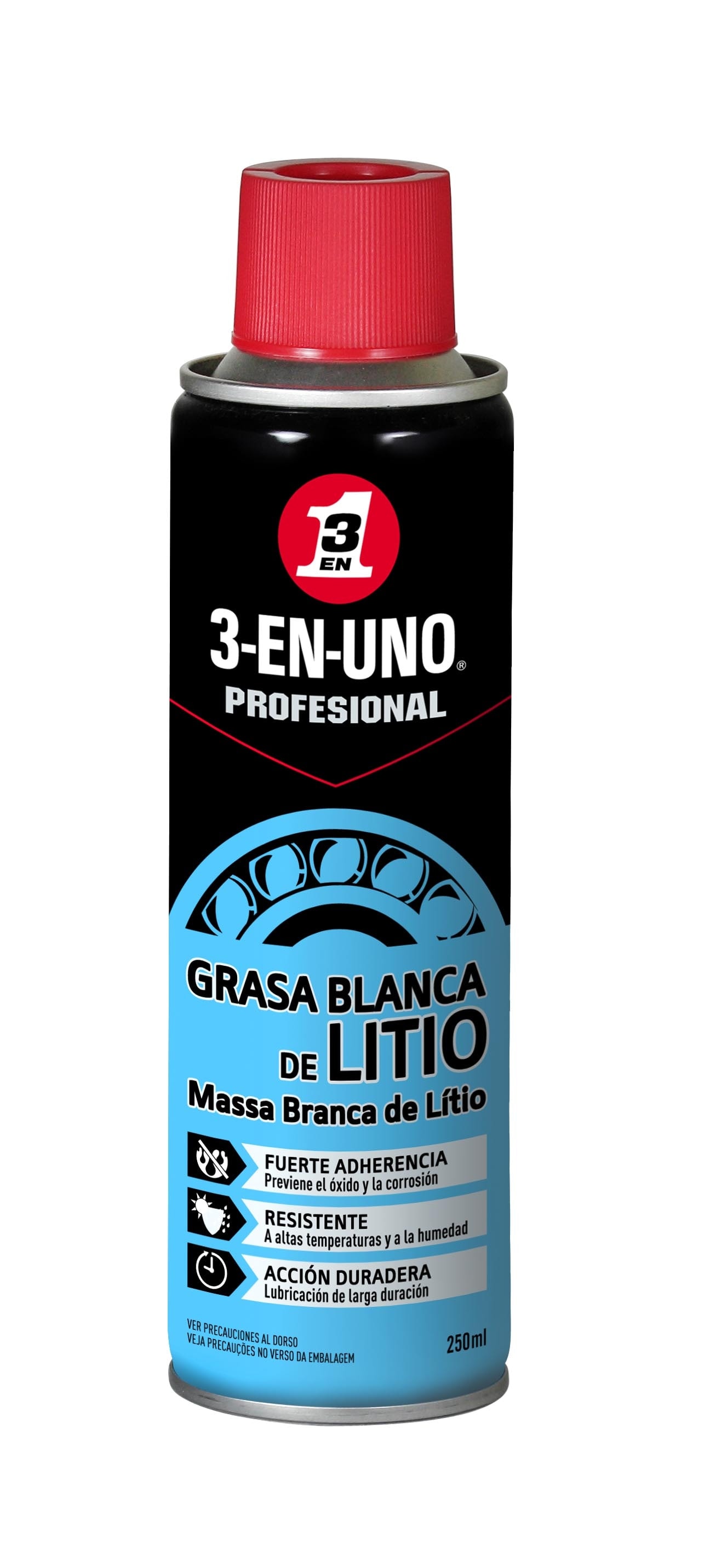 3 En 1 - Grasa blanca de litio Spray 250 ml. - Image 1