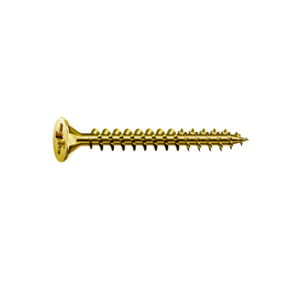 Spax - Tornillos Cabeza Plana POZI Ranura Cruz Yellox 4 x 40 mm - 20 Uds.