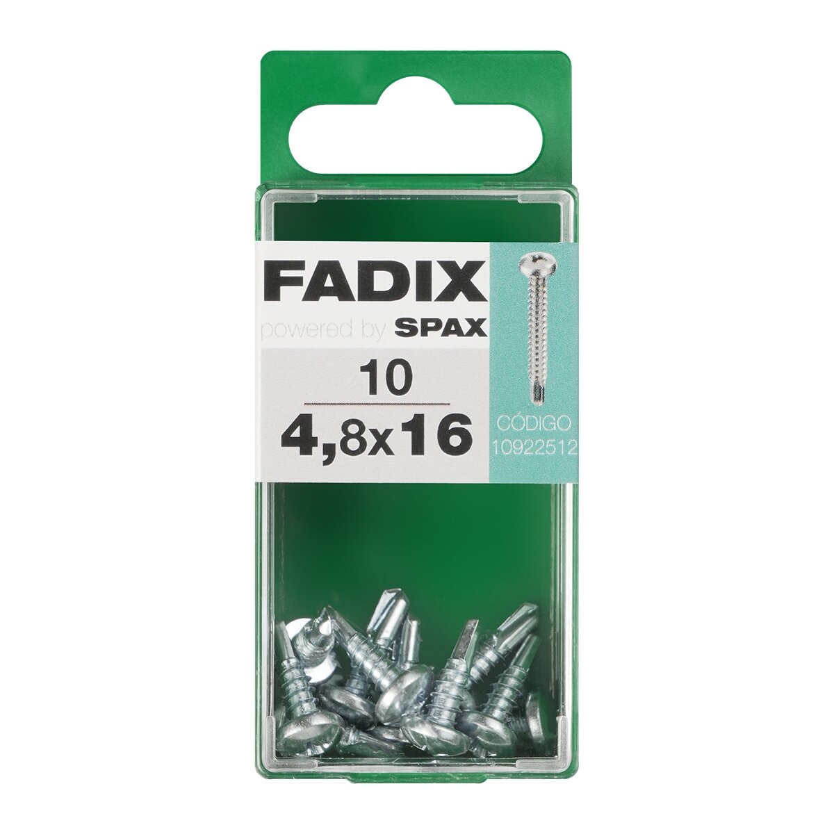 FADIX - Tornillo Roscachapa Cabeza Redonda Ø4,8 x 16 mm - Caja 10 Uds. - Image 1