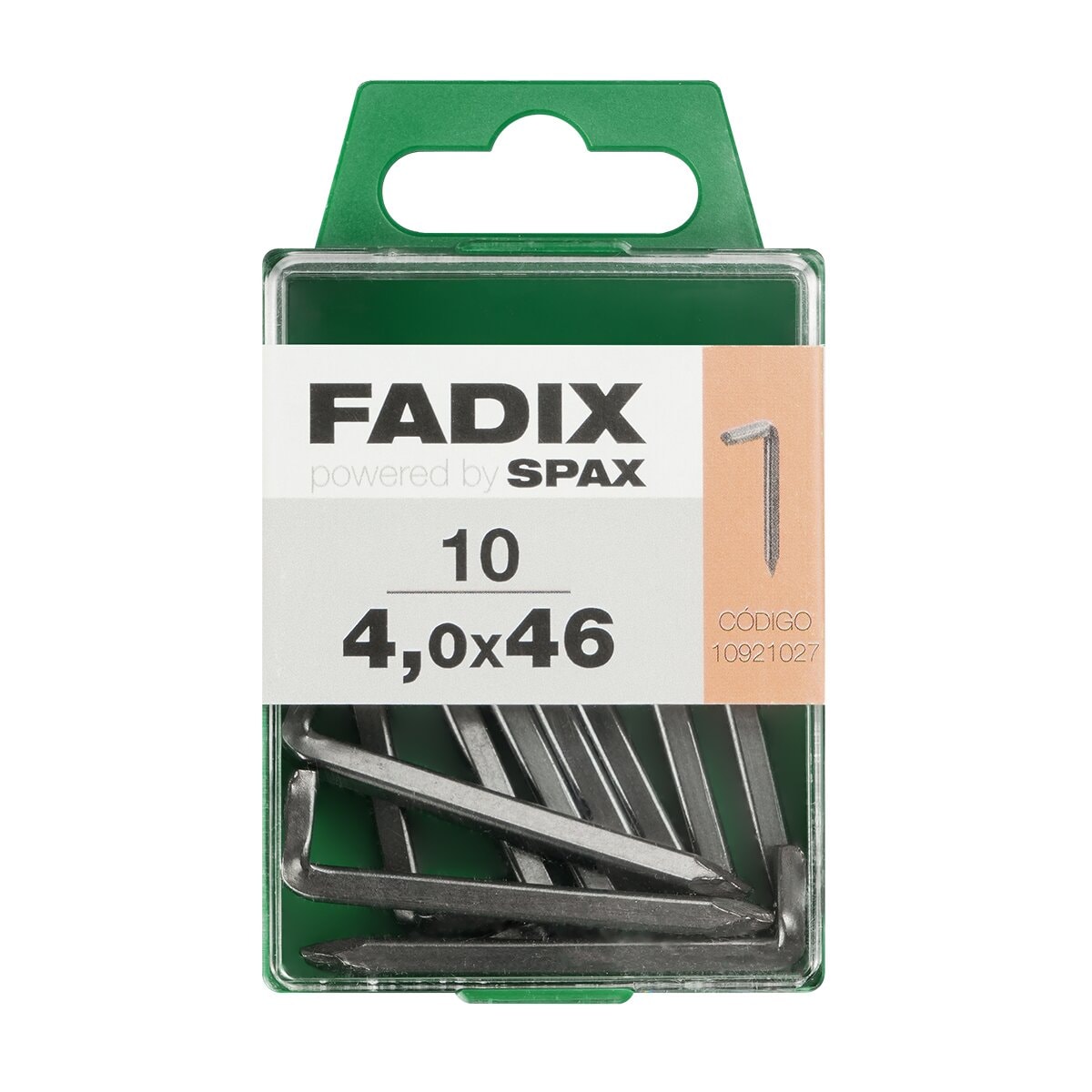 FADIX - Alcayata Hierro Clavar Ø4 x 46 mm - Caja 10 Uds. - Image 1