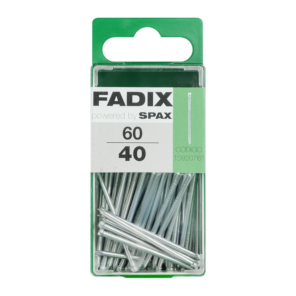 FADIX - Clavo Acero Cabeza Perdida 40 mm - Caja 60 Uds. - Image 1
