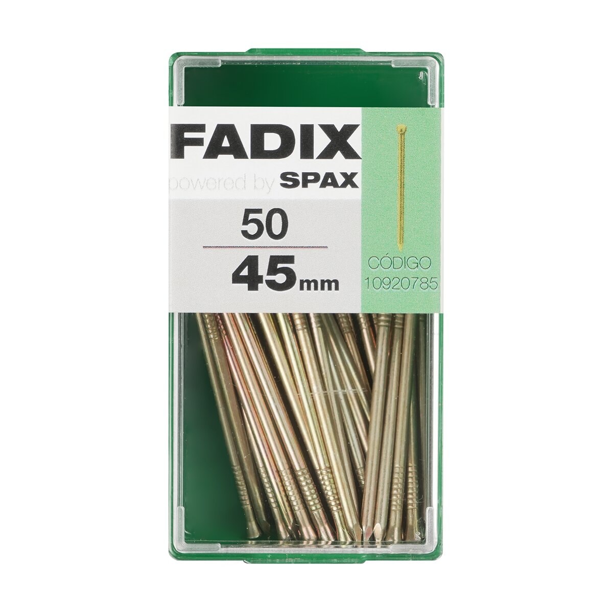 FADIX - Clavo Acero Cabeza Perdida 45 mm - Caja 50 Uds. - Image 1