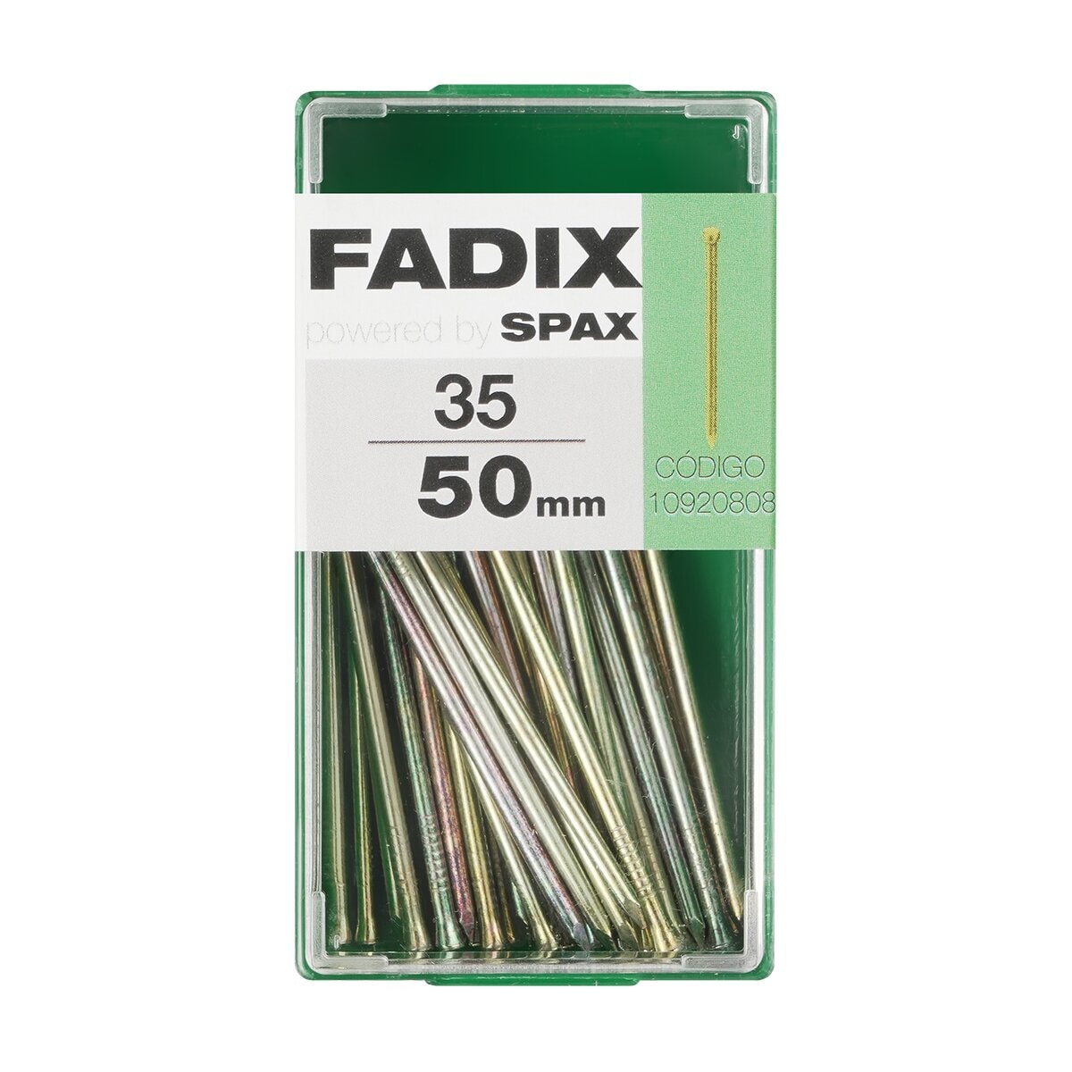 FADIX - Clavo Acero Cabeza Perdida 50 mm - Caja 35 Uds. - Image 1