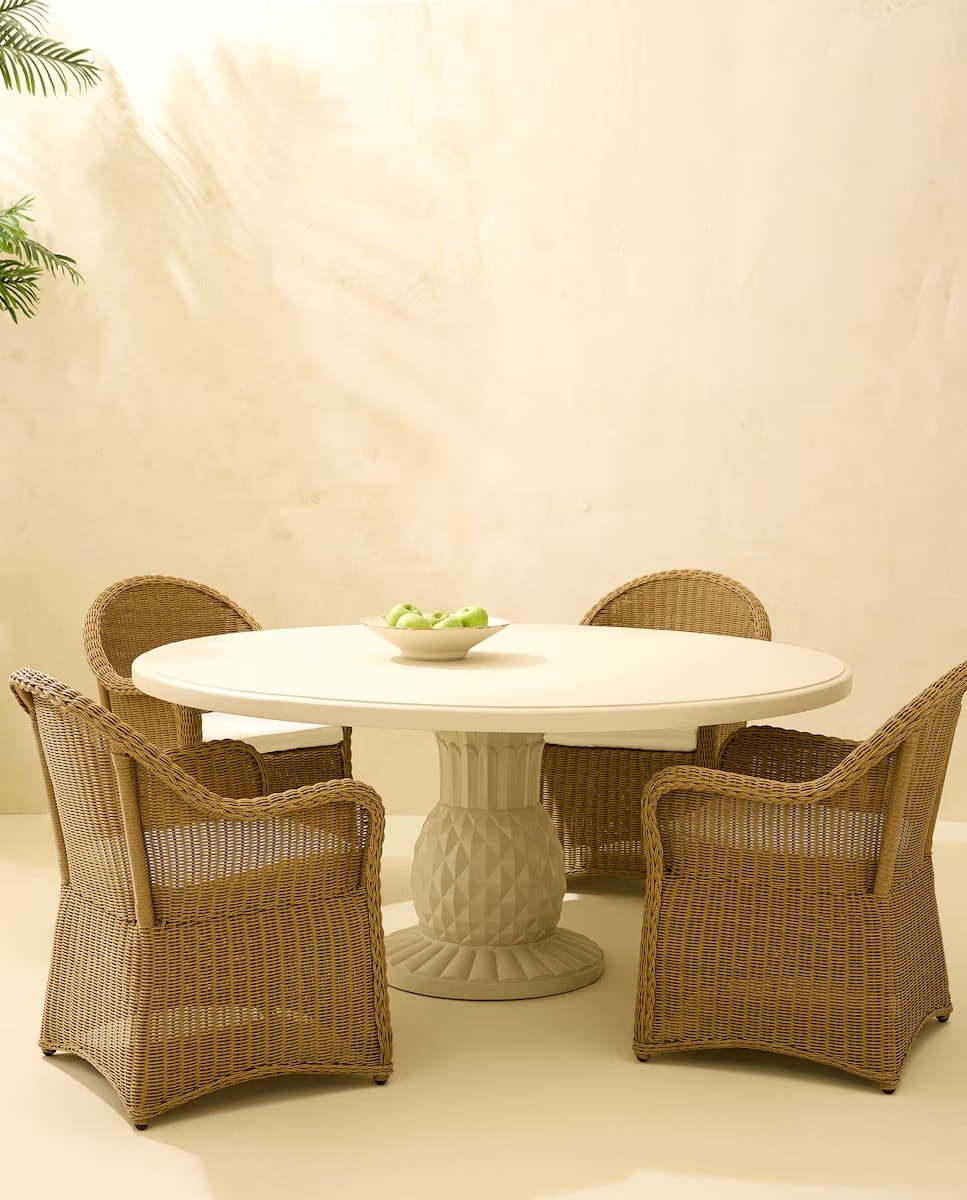 El Corte Inglés - Colección de jardín mesa redonda Brasil y sillón Charlotte. - Image 1