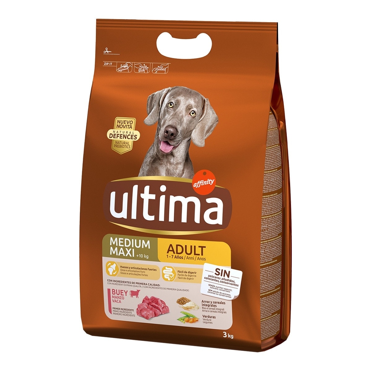Ultima - Pienso para perros medianos y grandes Ultima Medium-Maxi Buey. - Image 1