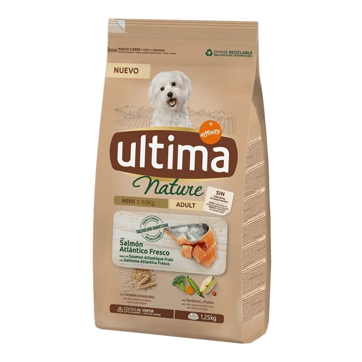 Ultima - Pienso para perros adultos mini Ultima Nature salmón 1,25 kg. - Image 1