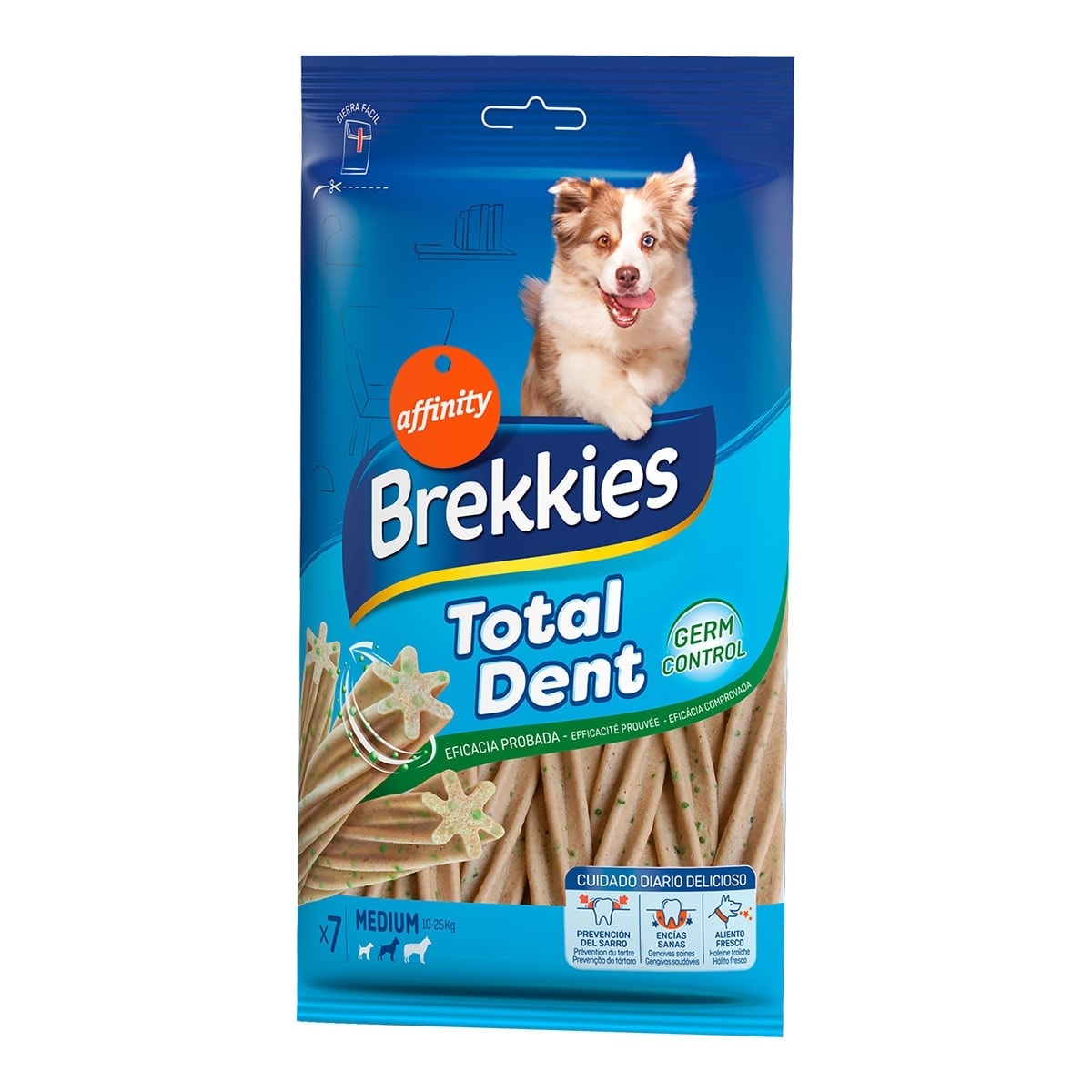 Brekkies - Barritas para perros medianos Brekkies Total Dent Medium. - Image 1