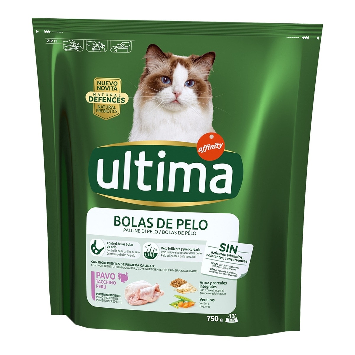 Ultima - Pienso para gatos adultos Ultima bolas de pelo. - Image 1