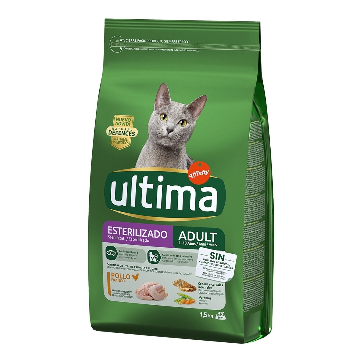 Ultima - Pienso para gatos esterilizados Ultima Adult pollo. - Image 1