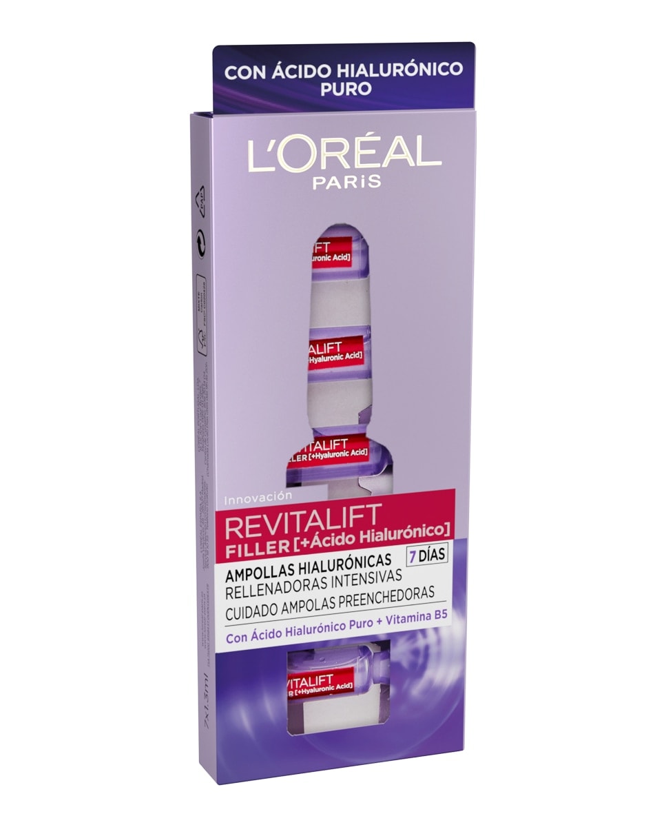 L'Oréal Paris - Ampollas Hialurónicas Rellenadoras Revitalift Filler L´Oréal Paris. - Image 1