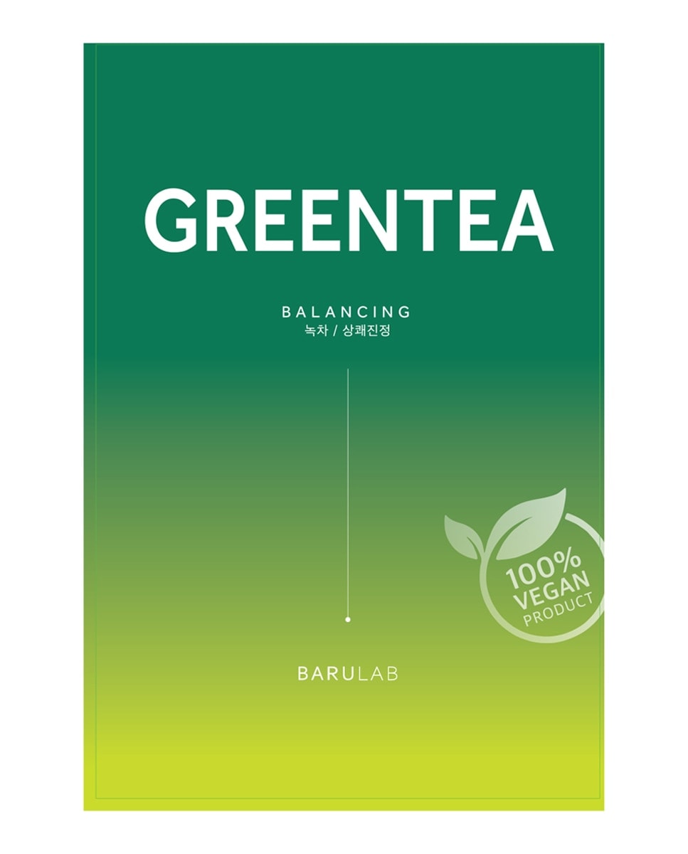 BARULAB - Mascarillas Vegana Hidrantante Té Verde 23 gr Barulab. - Image 1