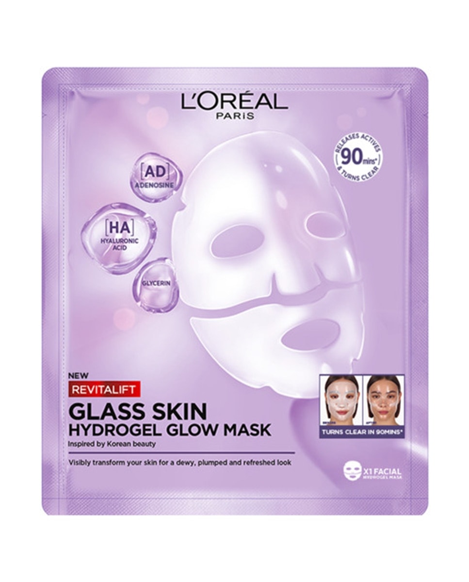 LOREAL - Mascarilla Facial Hidrogel Revitalift Filler Glass Skin L'Oréal Paris. - Image 1