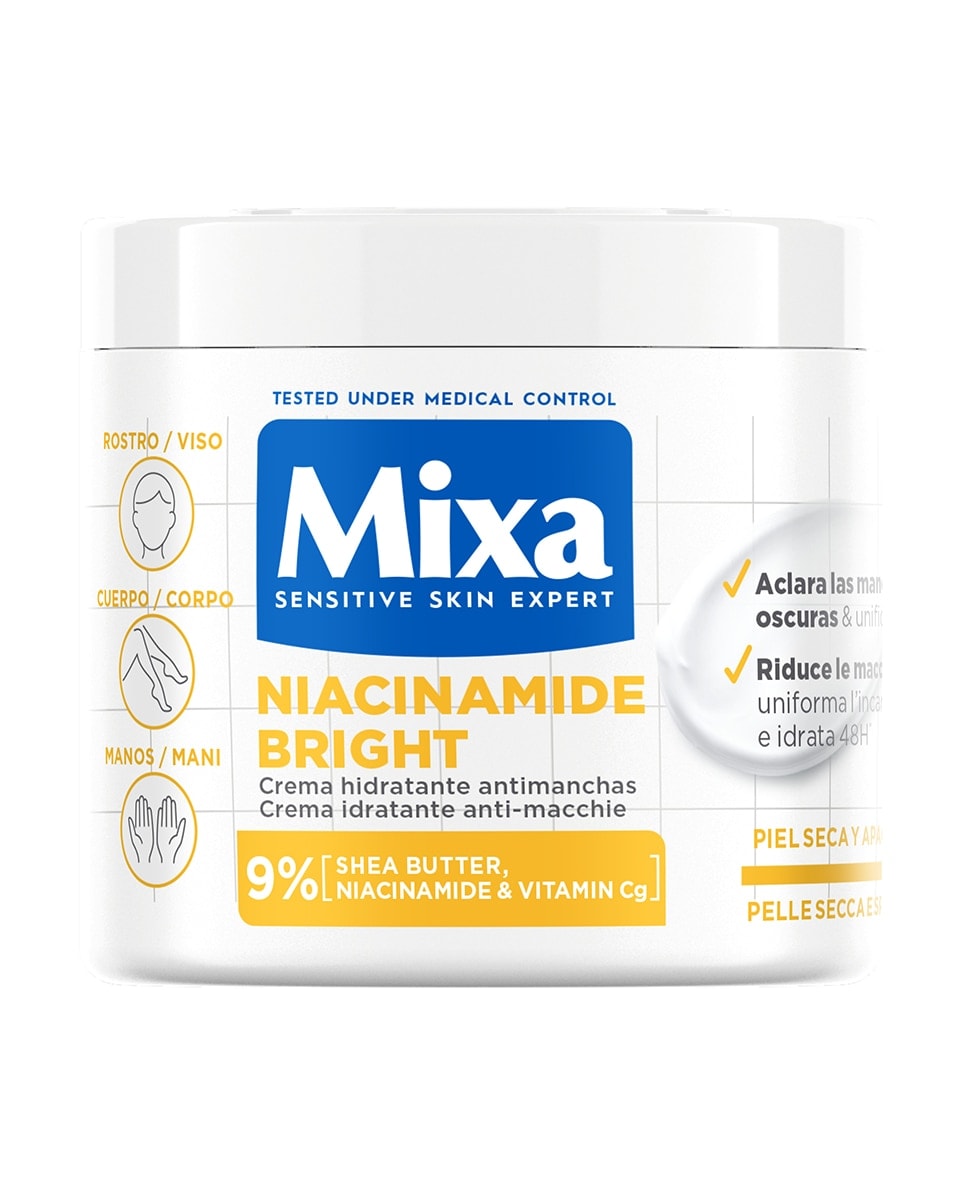 Mixa - Crema Cuerpo Tarro Niacinamida 400 ml Mixa. - Image 1